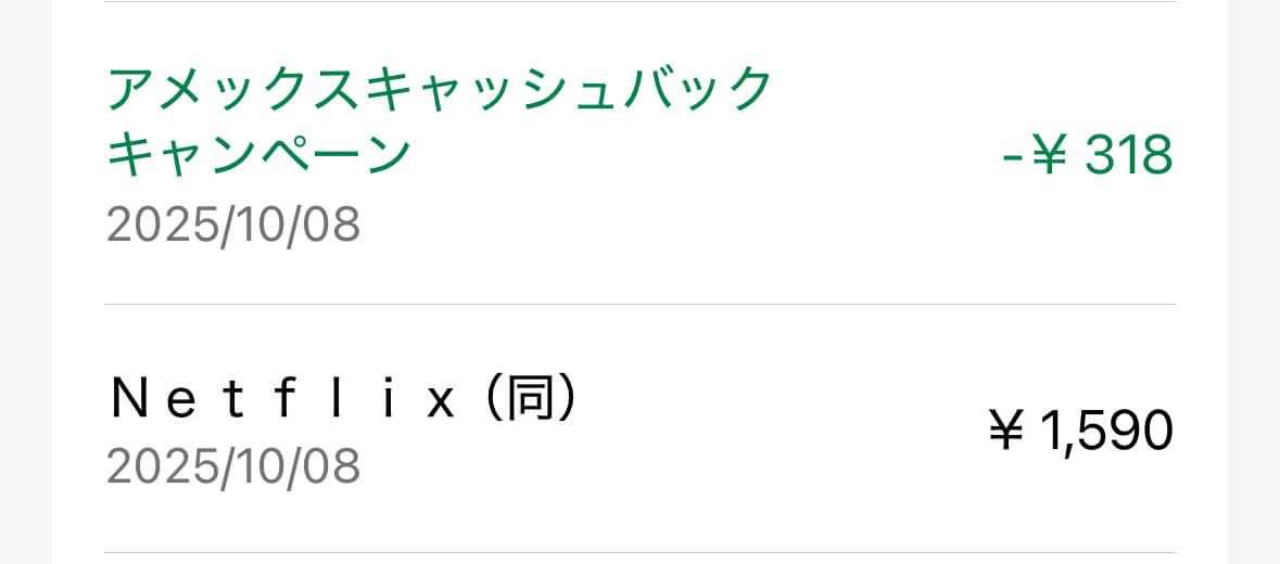 デジタルエンターテイメントキャッシュバックの割引率