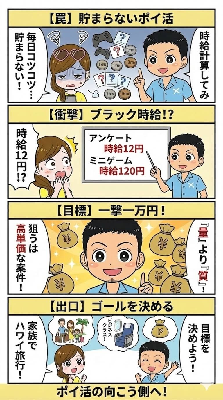 ポイ活の目標設定して継続