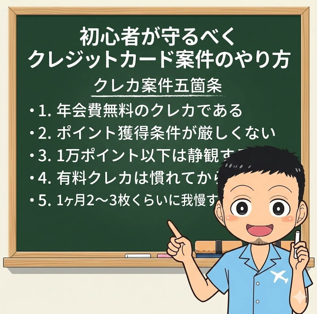 ポイ活のやり方(クレジットカード発行のルール)