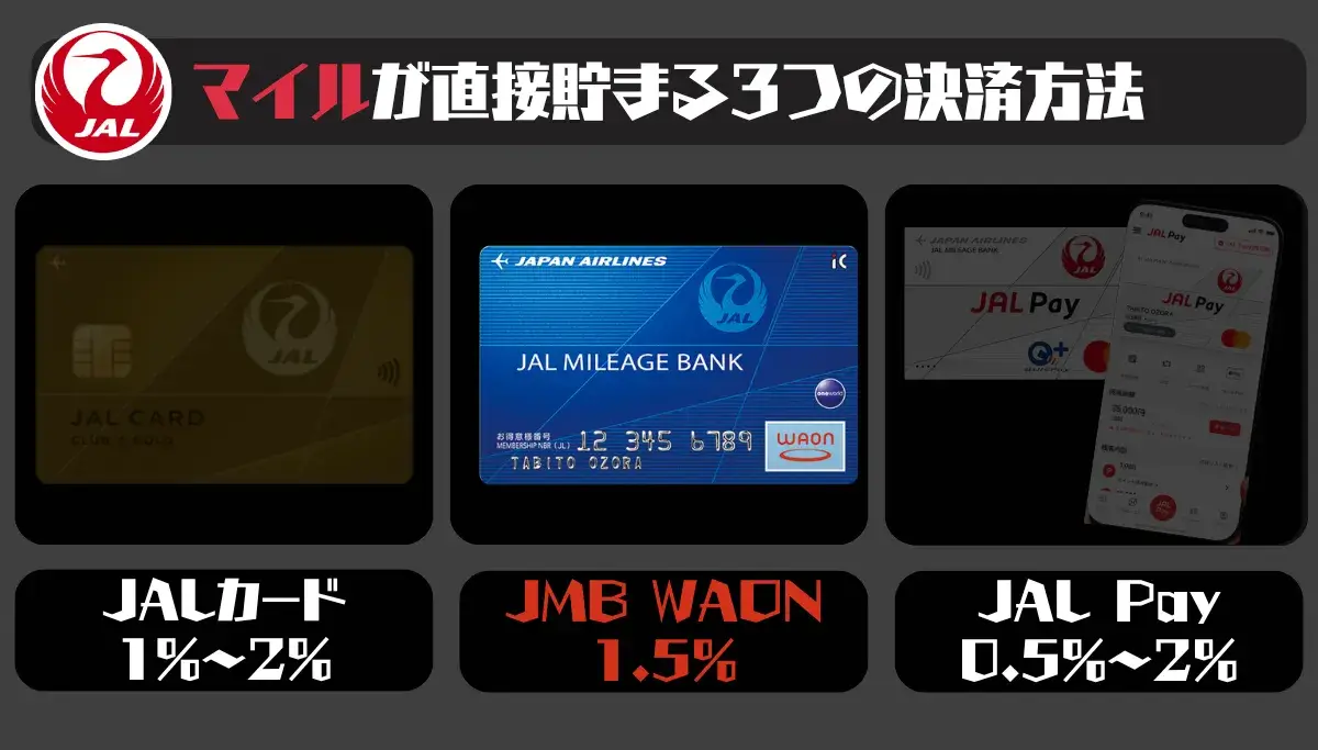 JALカードとJMB WAONとJALPayの違い③