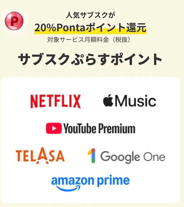 サブスクプラスポイント
