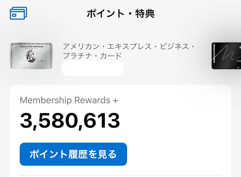 アメックスポイント通帳