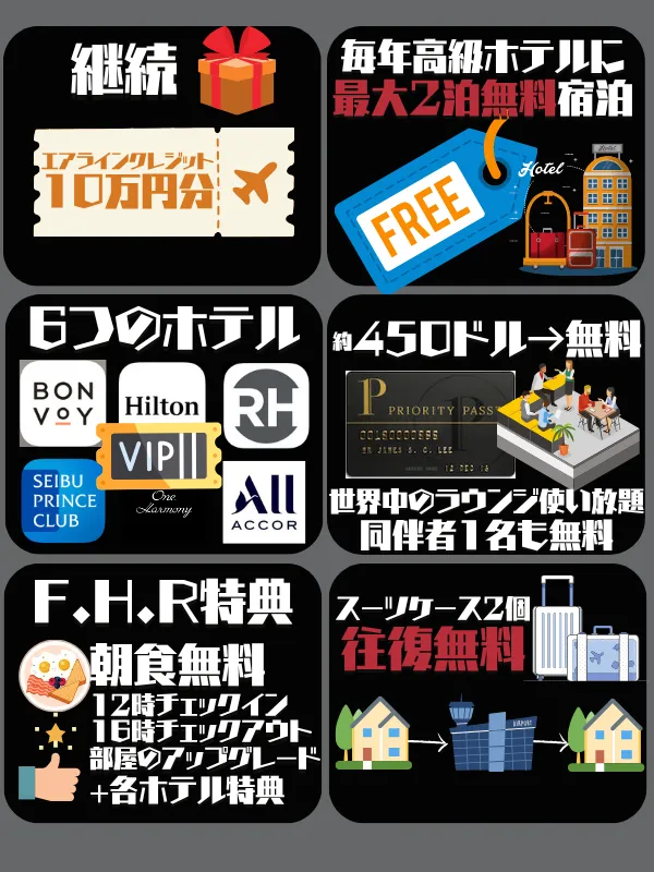 アメックスプラチナの特典2