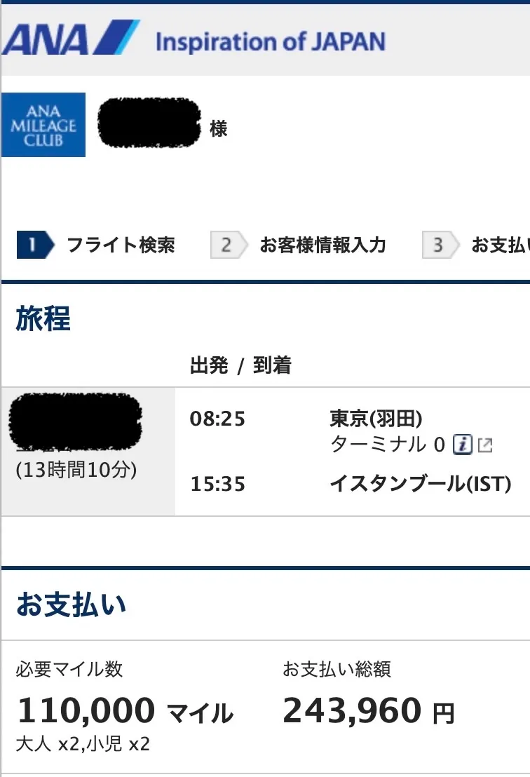 UAマイル特典発券2